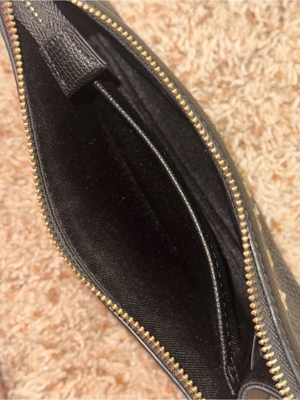Ted Baker Black Woven Wristlet with Gold Logo - Picture 5 of 8
